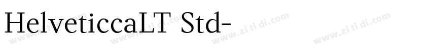 HelveticcaLT Std字体转换